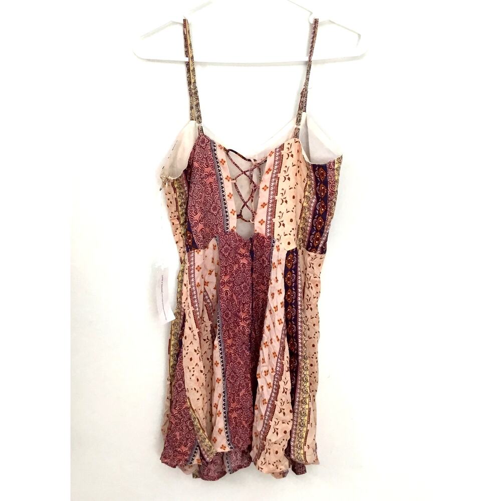 Live for True Short Bohemian Hippie Romper 100% Viscose Sz M - Picture 2 of 6